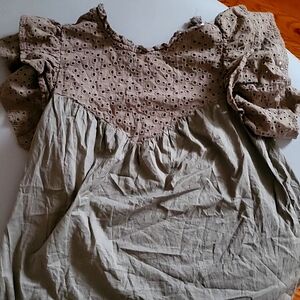 Taupe blouse, size xs